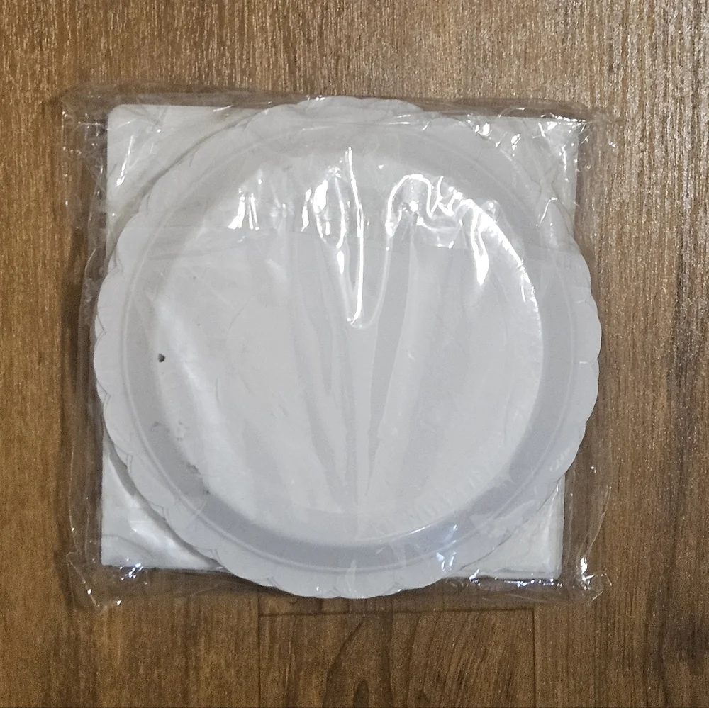 Gold and White Happy Birthday Party Supplies Set Serves 25